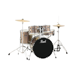 Pearl Road Show RS525SC/C7Pearl Road Show RS525SC/C707, 5-Piece Drum Set with Hardware and Sabian Cymbals Set, Bronze Metallic07