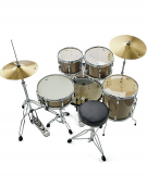 Pearl Road Show RS525SC/C7Pearl Road Show RS525SC/C707, 5-Piece Drum Set with Hardware and Sabian Cymbals Set, Bronze Metallic07