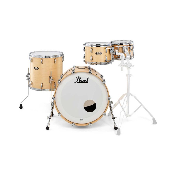 Pearl Masters Maple Gum MMG904XP/C186, 4-Piece Shell Set, Hand Rubbed Natural Maple