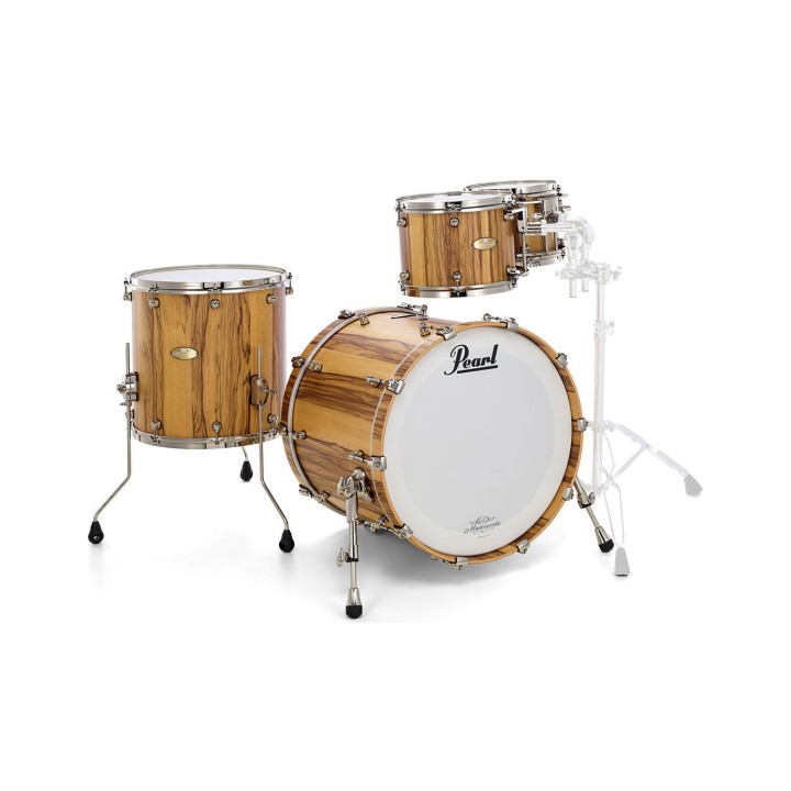 Pearl Masterworks Heritage Recipe, 5-Piece Shell Set, Natural Black Limba