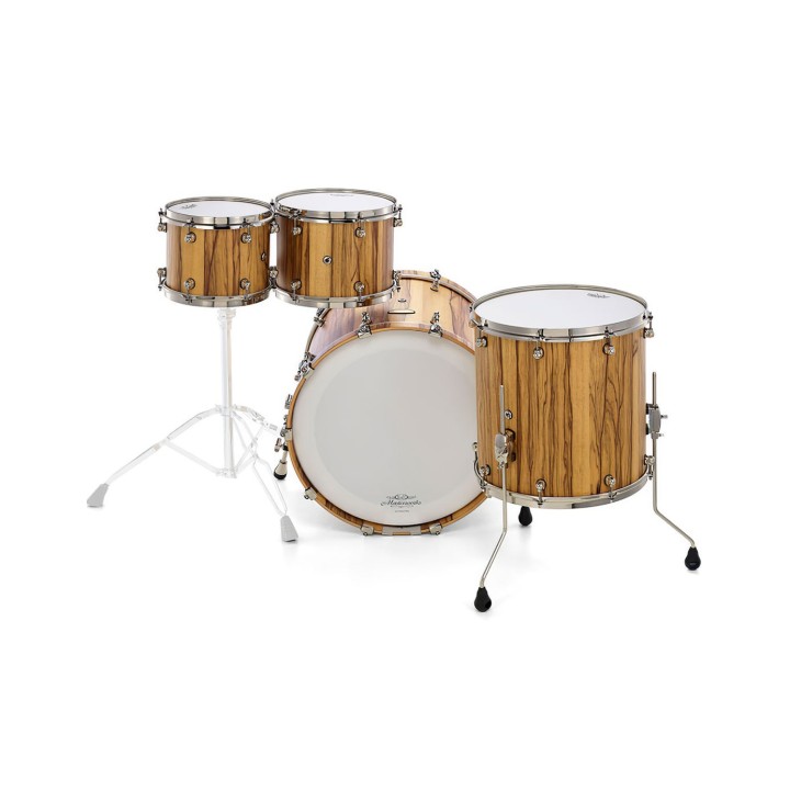 Pearl Masterworks Heritage Recipe, 5-Piece Shell Set, Natural Black Limba