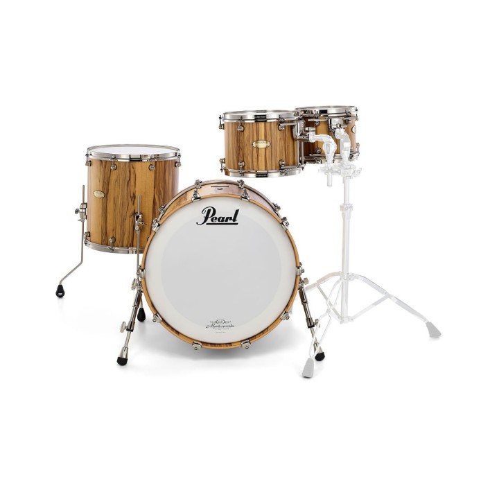 Pearl Masterworks Heritage Recipe, 5-Piece Shell Set, Natural Black Limba