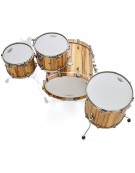 Pearl Masterworks Heritage Recipe, 5-Piece Shell Set, Natural Black Limba