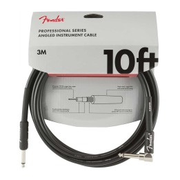 Fender 10ft Professional Series Instrument Cable Angle, Black