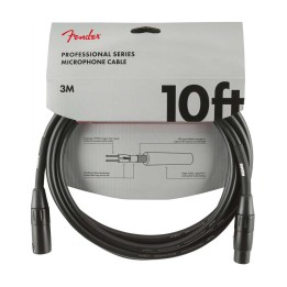 Fender 10ft Professional Series Microphone Cable, Black
