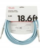 Fender 18.6ft Original Series Instrument Cables, Daphne Blue