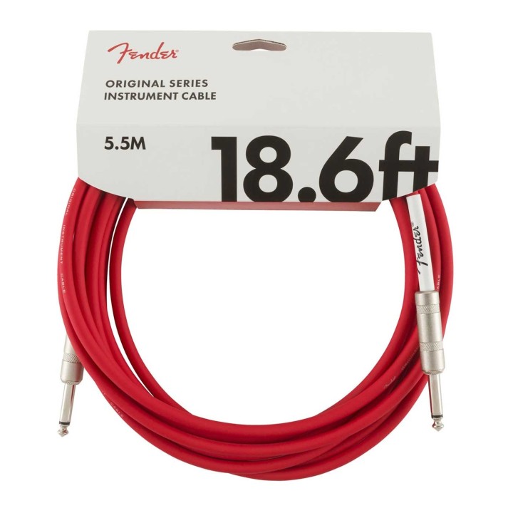 Fender 18.6ft Original Series Instrument Cables, Fiesta Red