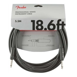 Fender 18.6ft Professional Series Instrument Cable, Black