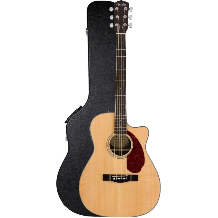 Fender CC-140SCE, Walnut Fingerboard, Natural, Includes Hardshell Case