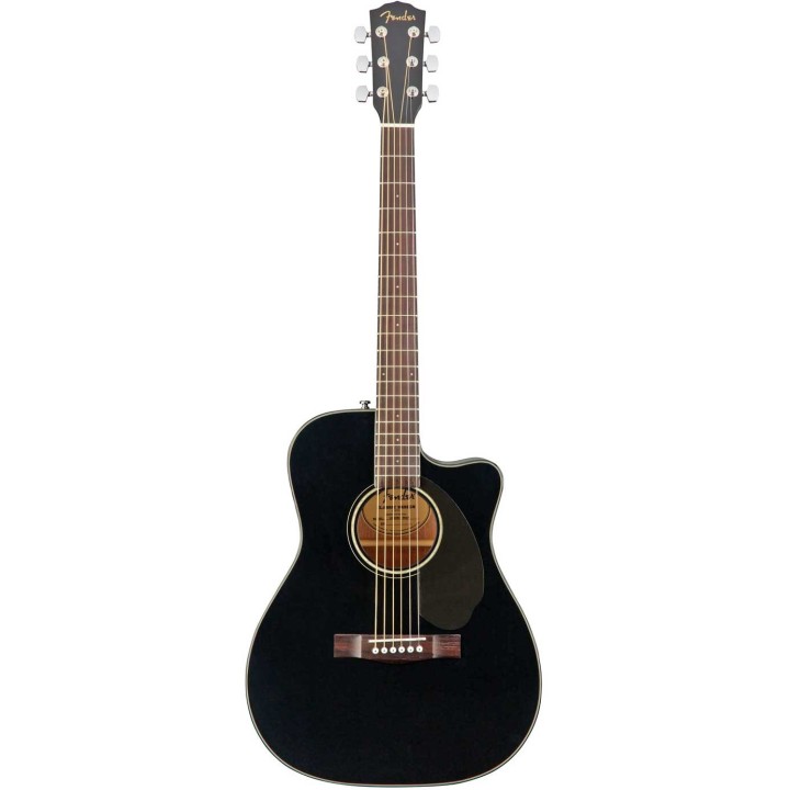 Fender CC-60SCE, Concert Solid Top, Walnut Fingerboard, Black