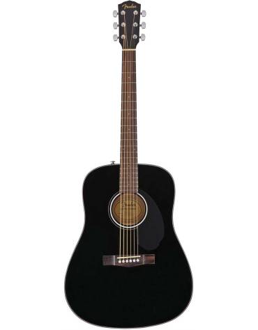 Fender CD-60S Dread, Walnut Fingerboard, Black