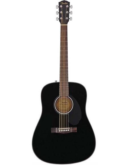 Fender CD-60S Dread, Walnut Fingerboard, Black