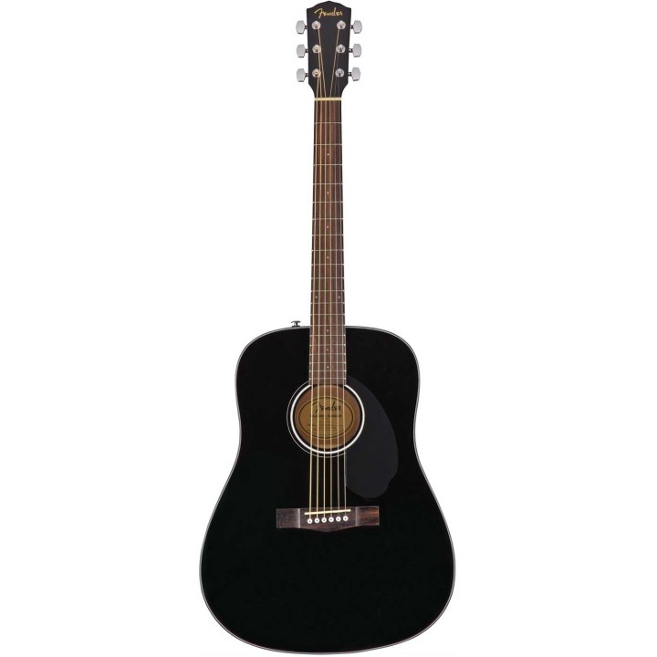 Fender CD-60S Dread, Walnut Fingerboard, Black