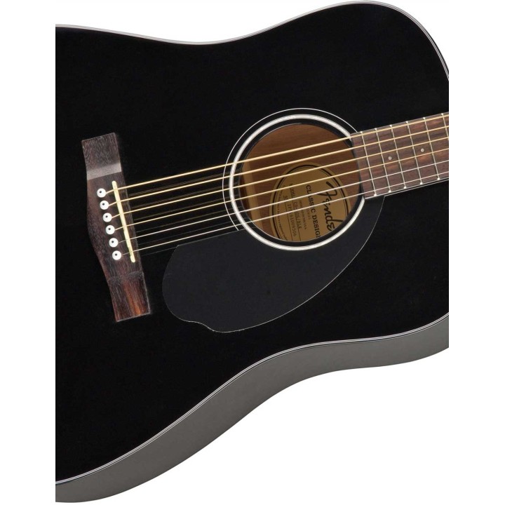 Fender CD-60S Dread, Walnut Fingerboard, Black