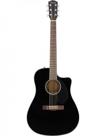 Fender CD-60SCE, Walnut Fingerboard, Black