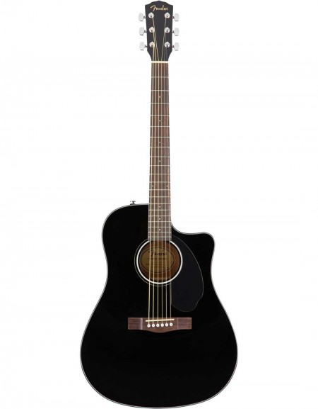 Fender CD-60SCE, Walnut Fingerboard, Black