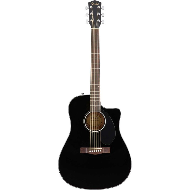 Fender CD-60SCE, Walnut Fingerboard, Black