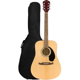 Fender FA-125 Dreadnought, Walnut Fingerboard, Natural, Includes Gig Bag