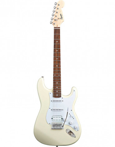 Squier Bullet® Strat® With Tremolo HSS, Indian Laurel, Arctic White