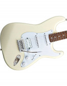 Squier Bullet® Strat® With Tremolo HSS, Indian Laurel, Arctic White