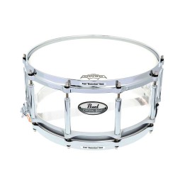 Pearl CRB1465S/C730, 14"x6.5" Crystal Beat Free Floating Snare Drum Ultra Clear