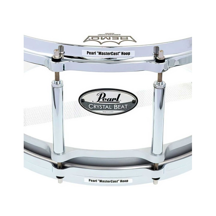 Pearl CRB1465S/C730, 14"x6.5" Crystal Beat Free Floating Snare Drum Ultra Clear