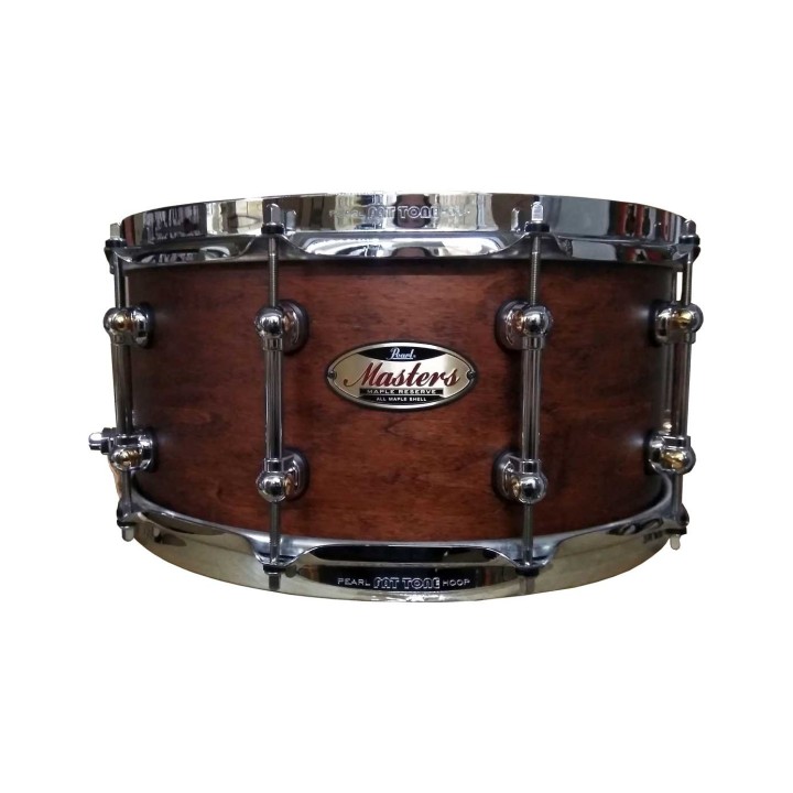 Pearl MRV1465S/C201 Masters Maple Reserve, 14" x 6.5" Snare Drum, Matte Walnut