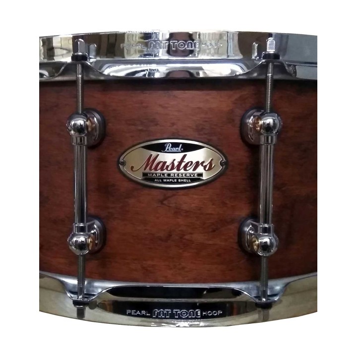 Pearl MRV1465S/C201 Masters Maple Reserve, 14" x 6.5" Snare Drum, Matte Walnut