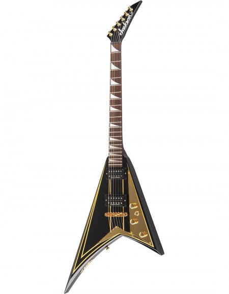 Jackson RR5 Rhoads Black w/Gold Pinstripes - w/JACKSON HARDCASE