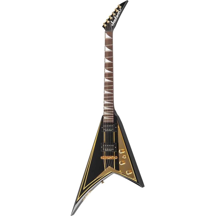 Jackson RR5 Rhoads Black w/Gold Pinstripes - w/JACKSON HARDCASE