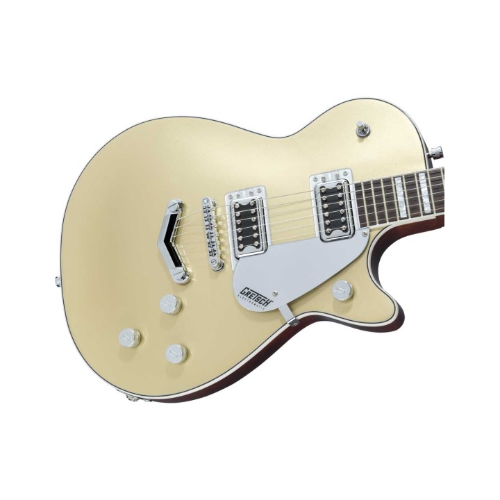 Gretsch G5220 ELECTROMATIC® JET™ BT SINGLE-CUT WITH V-STOPTAIL, BLACK WALNUT FINGERBOARD, CASINO GOLD