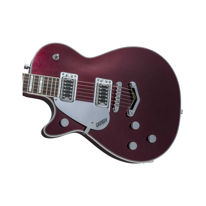 Gretsch G5220LH ELECTROMATIC® JET™ BT SINGLE-CUT WITH V-STOPTAIL, LEFT-HANDED, BLACK WALNUT FINGERBOARD, DARK CHERRY METALLIC