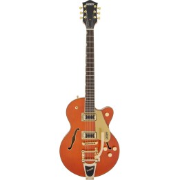 Gretsch G5655TG ELECTROMATIC® CENTER BLOCK JR. SINGLE-CUT WITH BIGSBY® AND GOLD HARDWARE, LAUREL FINGERBOARD, ORANGE STAIN