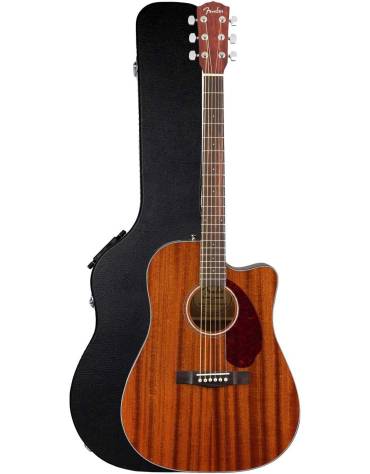 Fender CD-140SCE All-Mahogany, Walnut Fingerboard, Includes Hardshell Case