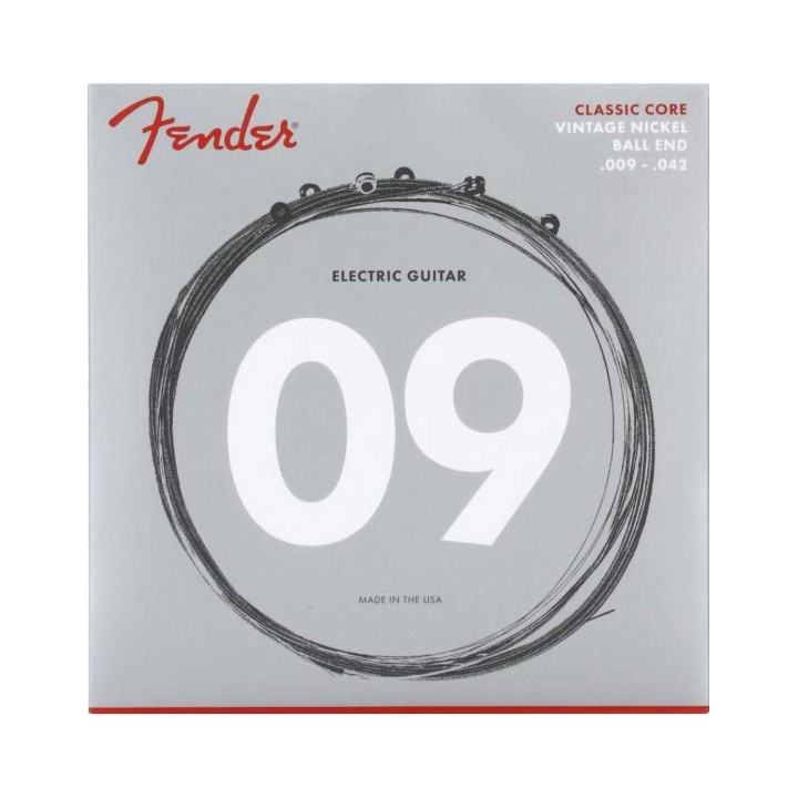 Fender 155L Classic Core Vintage Nickel Ball End Electric Guitar Strings -.009-.042 Light