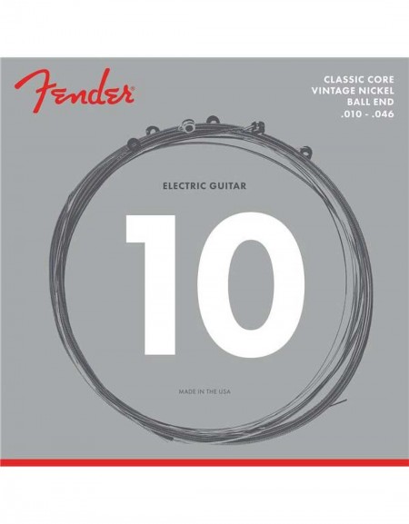 Fender 155R Classic Core Vintage Nickel Ball End Electric Guitar Strings -.010-.046 Regular