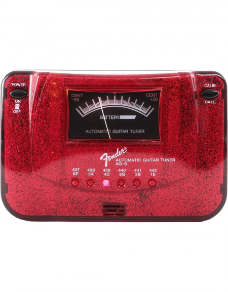Fender AG-6 Sparkle Tone Tuner, Red