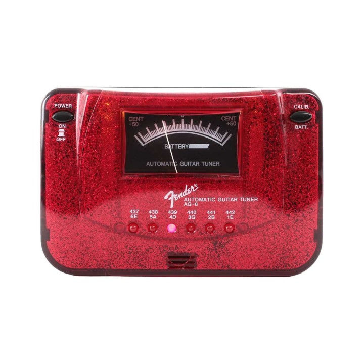 Fender AG-6 Sparkle Tone Tuner, Red