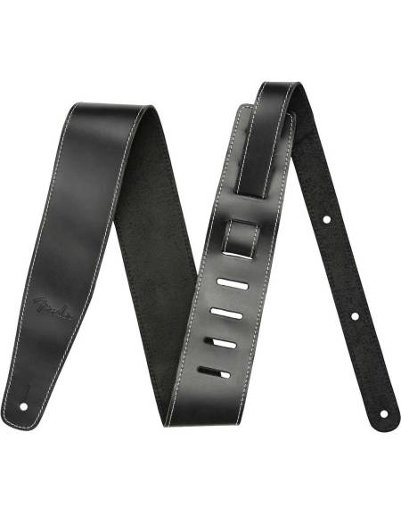 Fender Broken-In Leather Strap, 2.5", Black