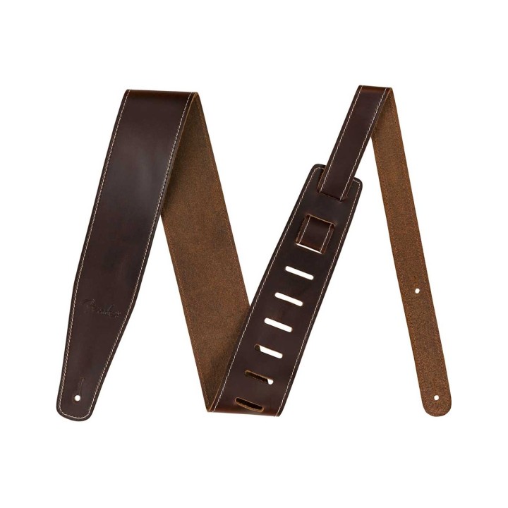 Fender Broken-In Leather Strap, 2.5", Brown