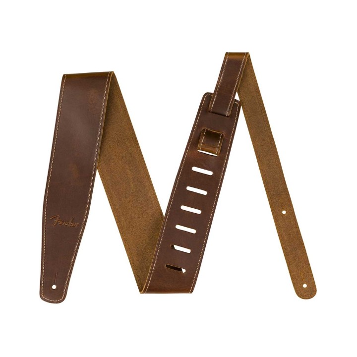Fender Broken-In Leather Strap, 2.5", Tan