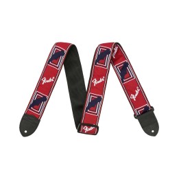 Fender® 2” Monogrammed Straps, Red/White/Blue