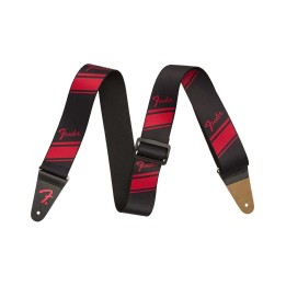 Fender® Nylon Competition Stripe Strap, Ruby