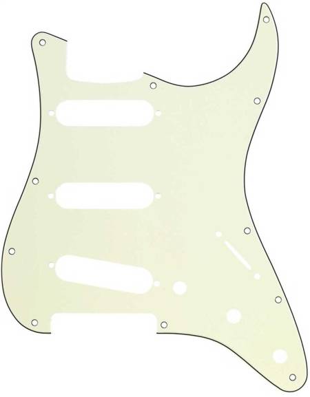 Fender 11-Hole Modern-Style Stratocaster® S/S/S Pickguard, Mint Green