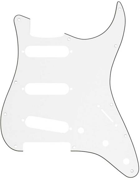 Fender 11-Hole Modern-Style Stratocaster® S/S/S Pickguard, Parchment