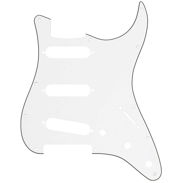 Fender 11-Hole Modern-Style Stratocaster® S/S/S Pickguard, Parchment