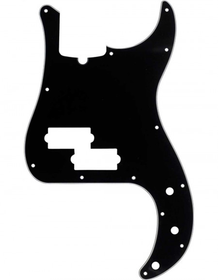 Fender 13-Hole Multi-Ply Modern-Style Precision Bass® Pickguard, 3-Ply (Black)