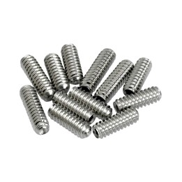Fender American Vintage Stratocaster®/Telecaster® Bridge Saddle Height Adjustment Screws (12) (Nickel)