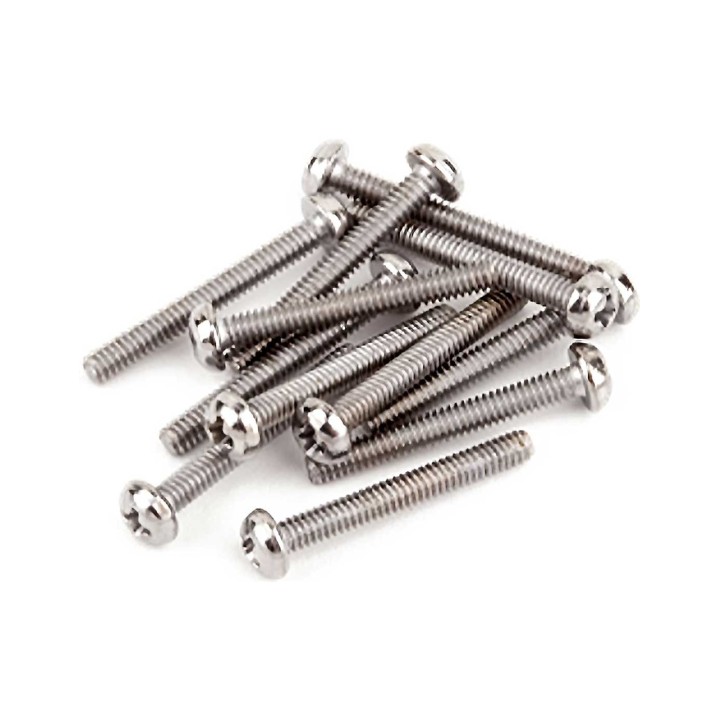 Fender Humbucking Pickup Mounting Screws, Machine 3-48 x 13/16" Philips (12)