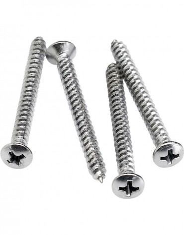 Fender Neck Mounting Screws (4) (Chrome)